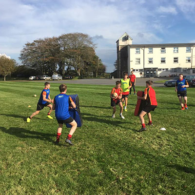 Rugby Training – a bit different this term